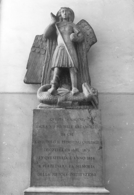 san Michele arcangelo (statua) by Tino da Camaino (sec. XIV)